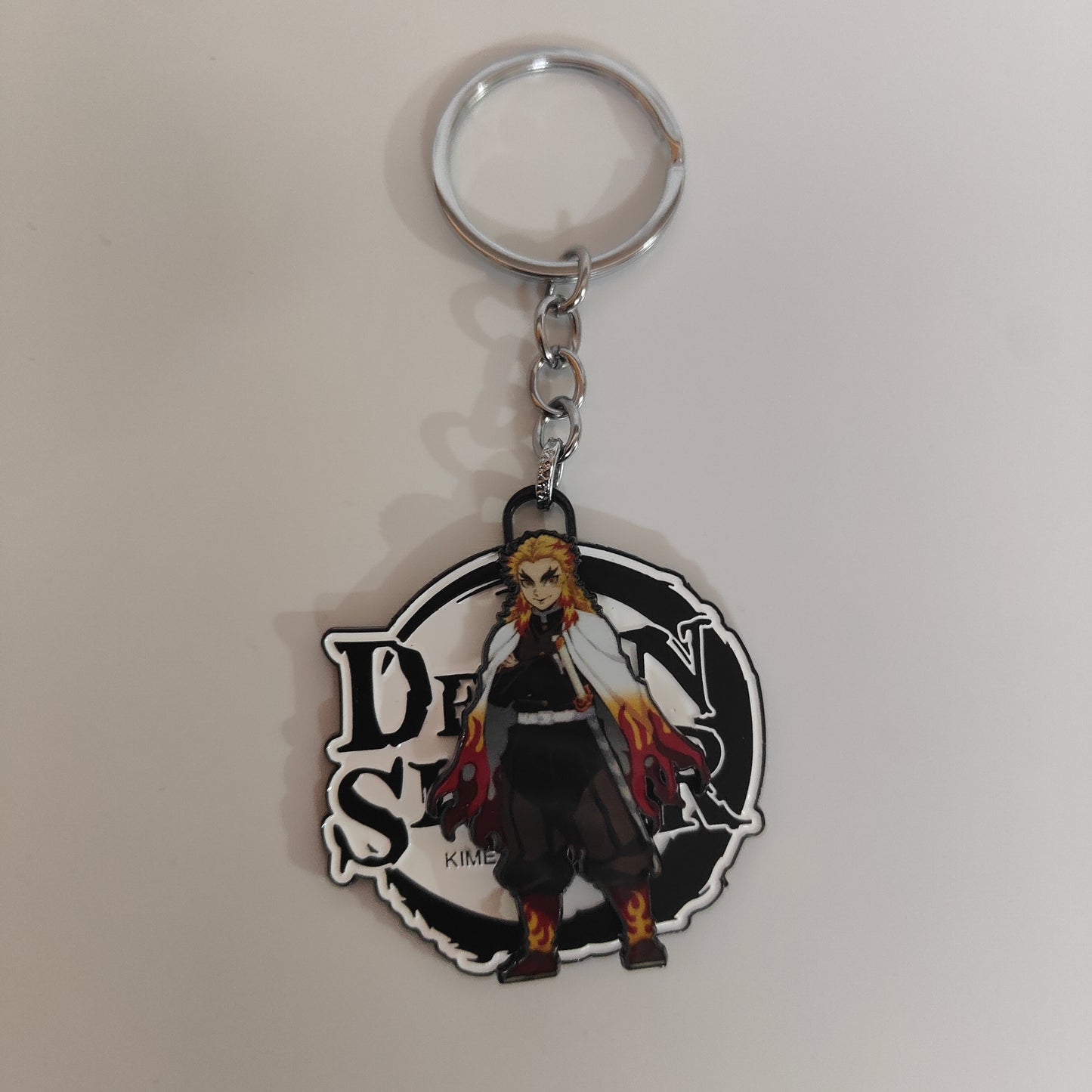 Kyojuro Rengoku Spinning Metal Keychain – Flame Hashira | Demon Slayer