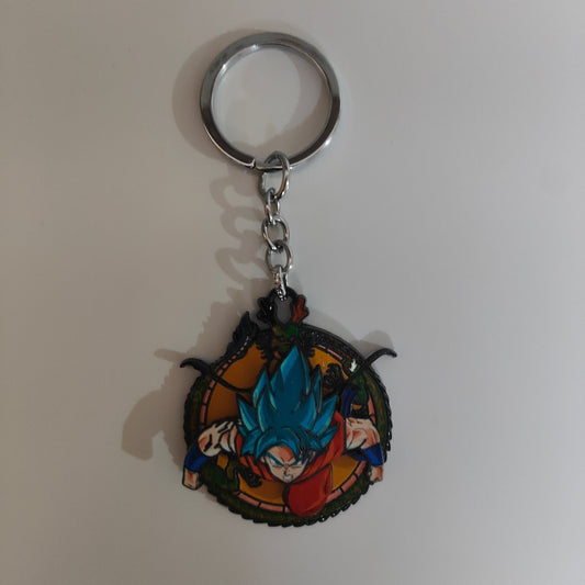 Goku Super Saiyan Blue Spinning Metal Keychain – Dragon Ball Z