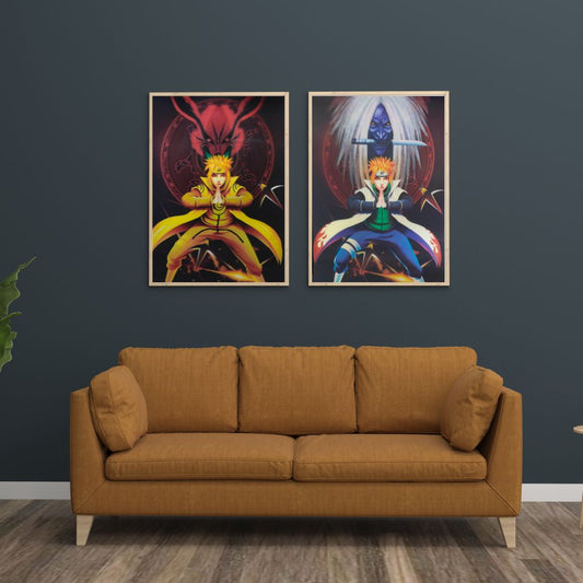 Naruto 3D Poster – The Power of Legends | Shinobi Legacy Wall Art