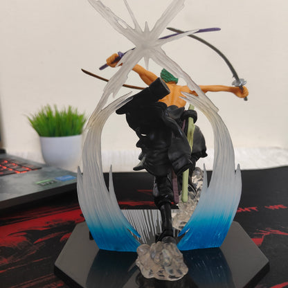 Roronoa Zoro Three-Sword Style Battle Figure (Interchangeable Faces) – One Piece