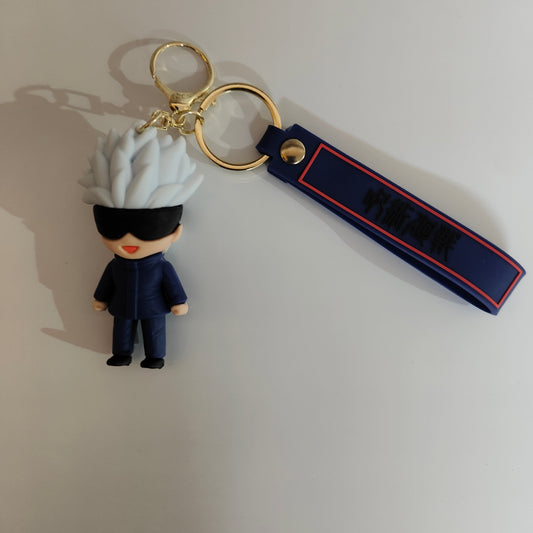 Satoru Gojo Blindfolded Soft Rubber Keychain – Jujutsu Kaisen