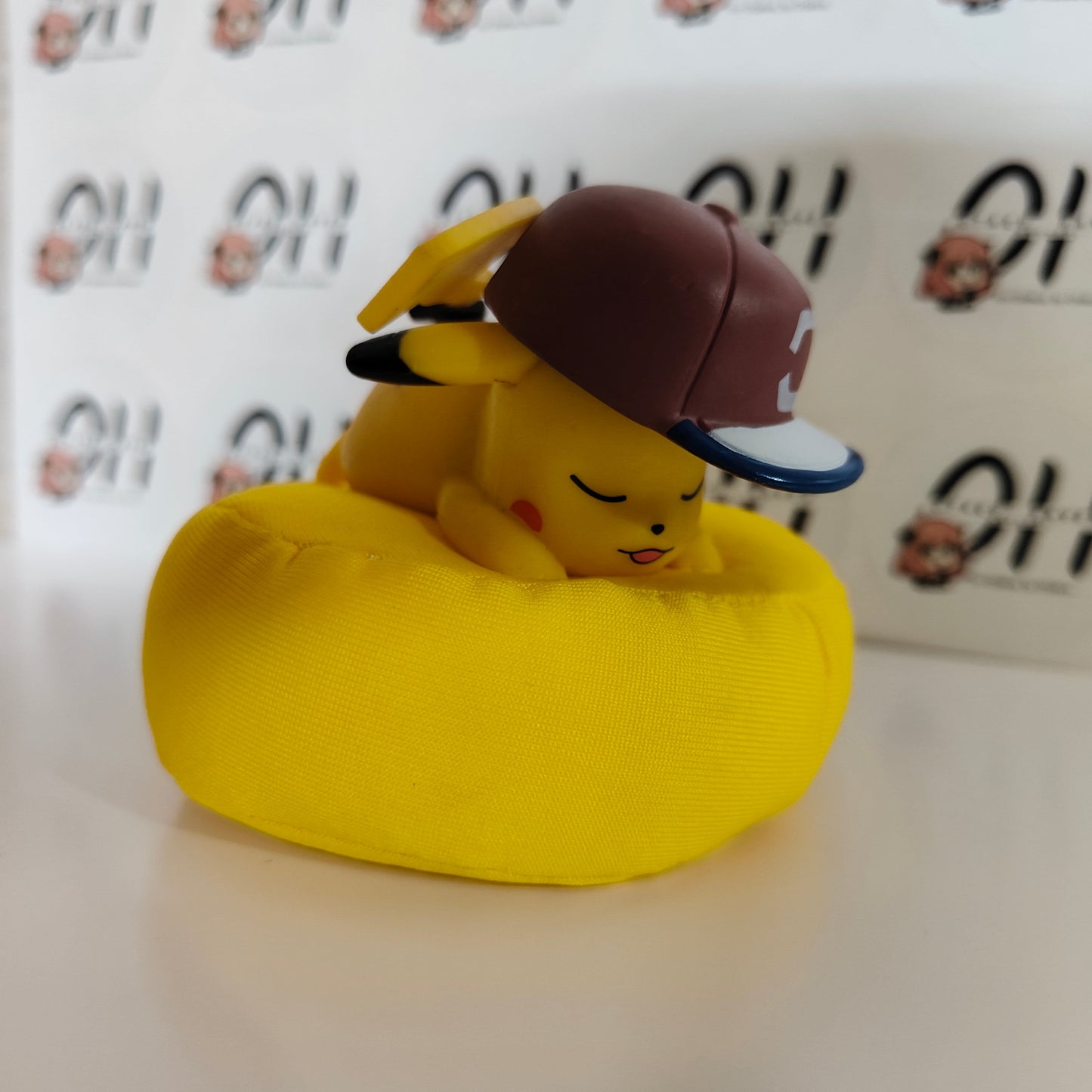 Pikachu with Ash's Hat Sleeping Bean Bag Figure – Pokémon