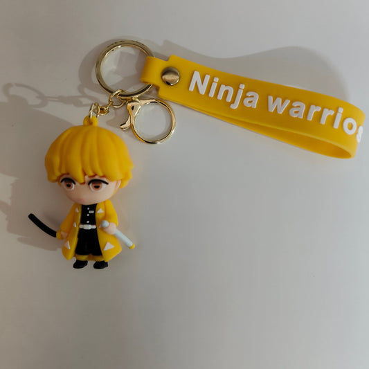 Zenitsu Agatsuma Soft Rubber Keychain – Demon Slayer