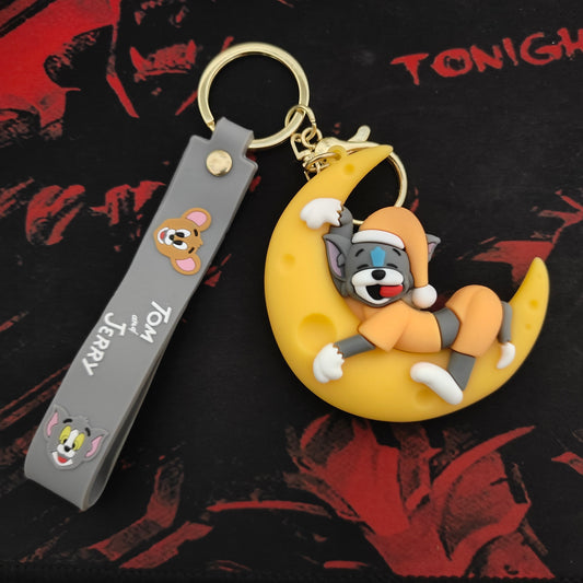 Tom – Moonlight Nap Soft Rubber Keychain | Tom & Jerry